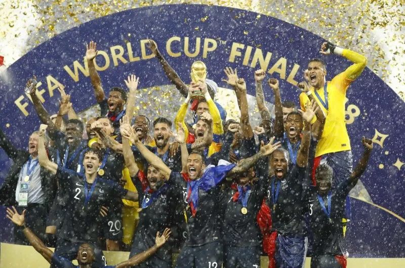 祝贺法国队夺得2018年世界杯冠军