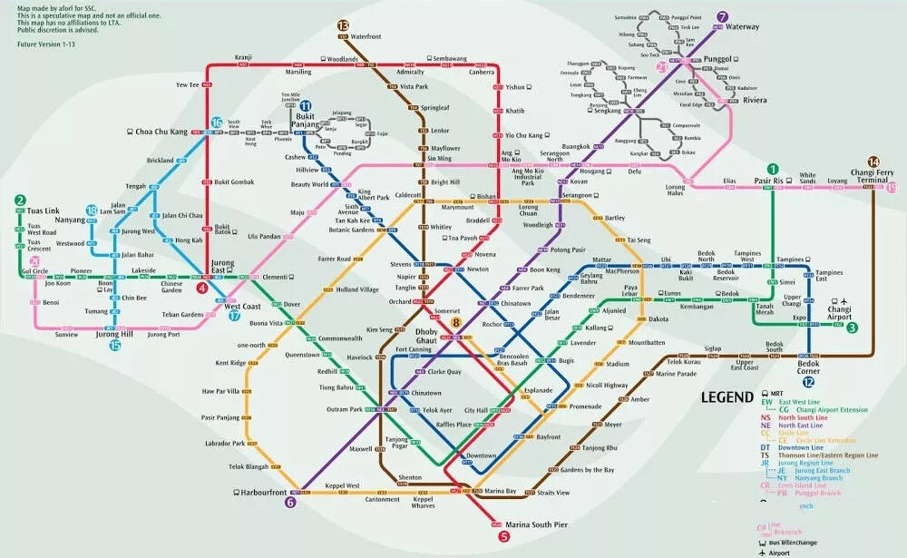 新加坡地铁线路