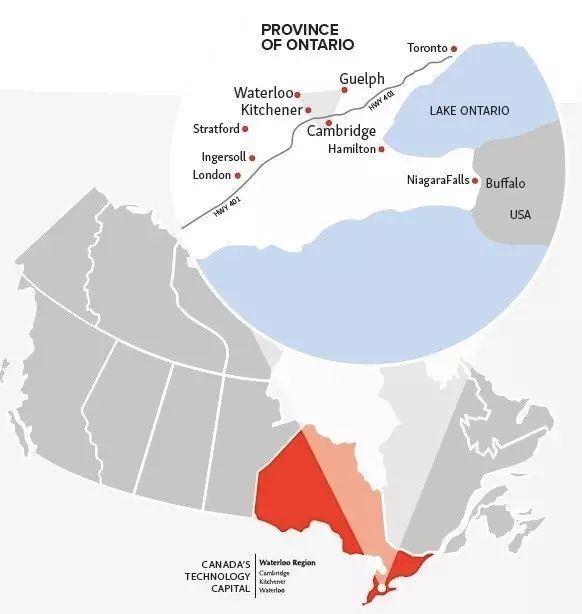 加拿大滑铁卢地图位置图片
