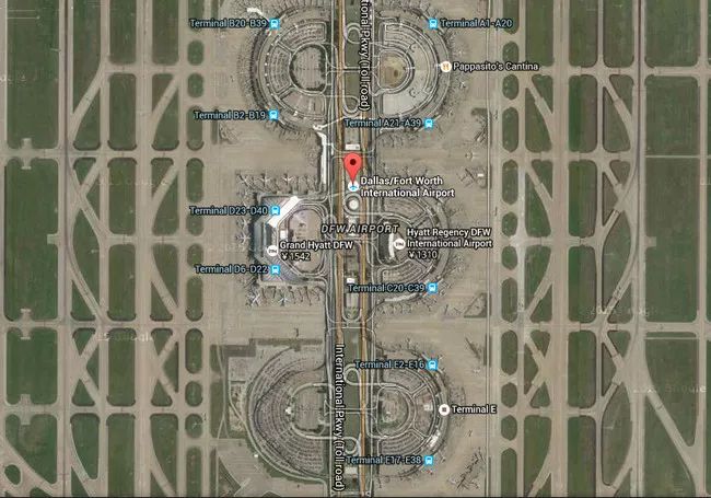 洛杉矶机场分布图图片