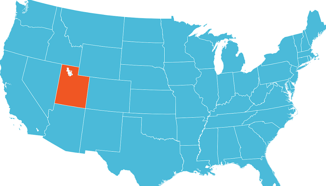 犹他州位置图图片