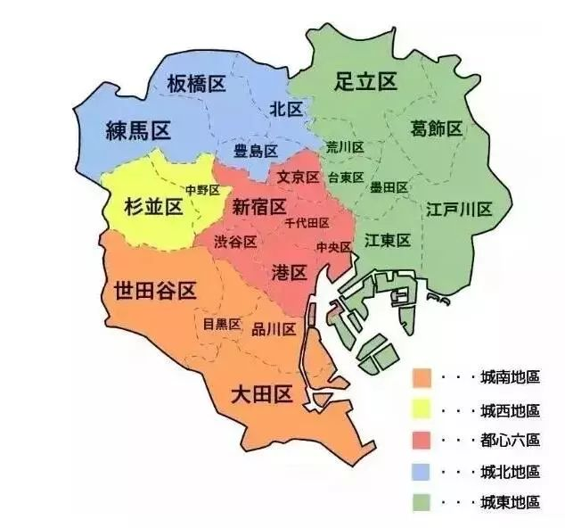 日本东京地图放大图片