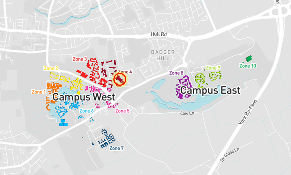 约克大学地图图片
